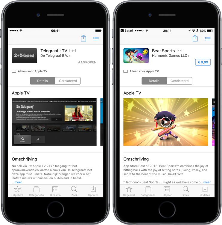 chirurg koppeling Circulaire Apple TV-apps te bekijken en te downloaden in iOS App Store en iTunes