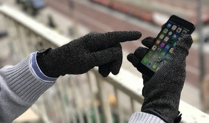 De Mujjo Double Layer Touchscreen Gloves werken ook met de nieuwe thuisknop