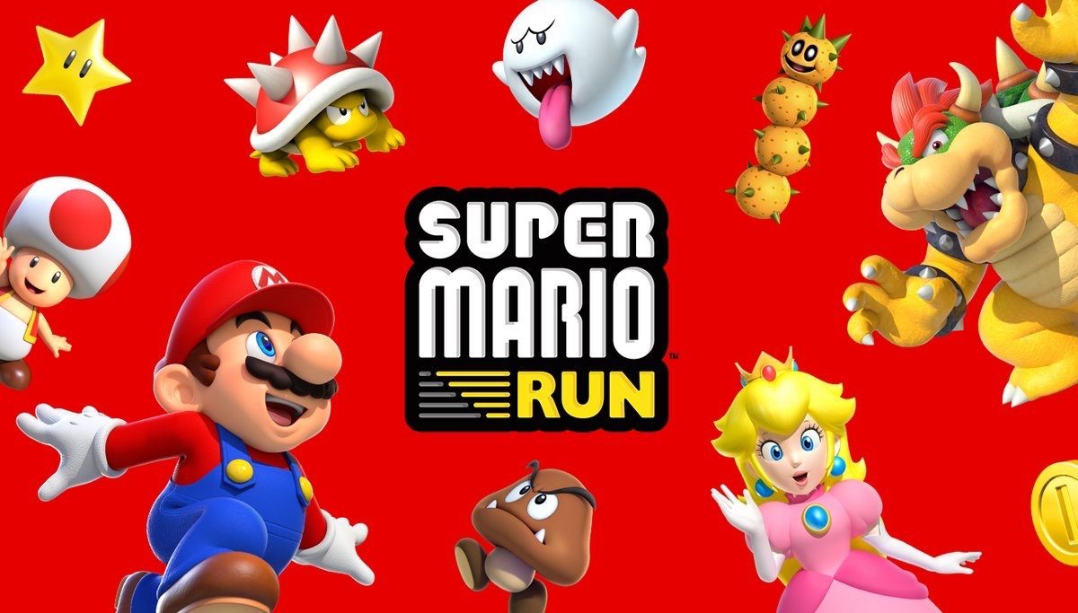 Super Mario Run met Mario, Peach, Bowser en meer.