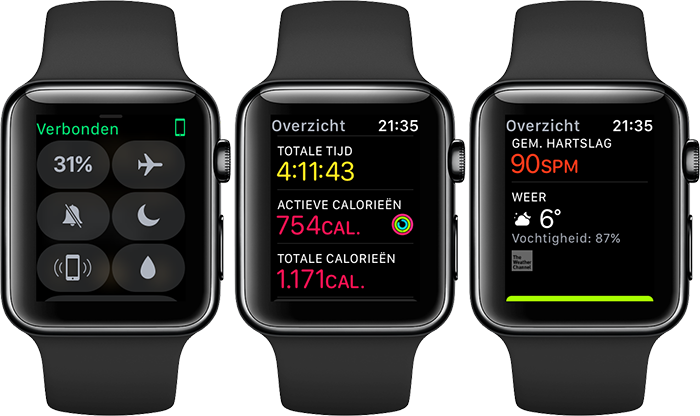 Wandelen met Apple Watch: batterijduur