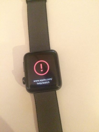 Bricked Apple Watch door watchOS 3.1.1.