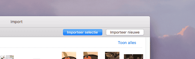 Fotos importeren Mac Fotos-app