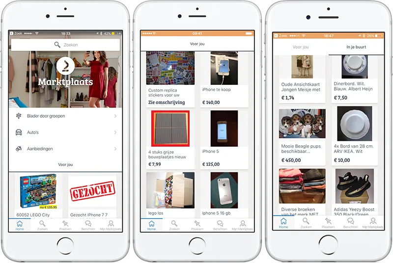 Marktplaats maakt app persoonlijker met interesse- en buurt-feeds