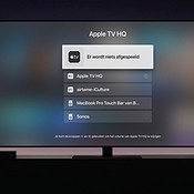 Zo kun je op de Apple TV speakers selecteren en het geluid dempen