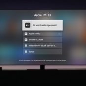 Zo kun je op de Apple TV speakers selecteren en het geluid dempen