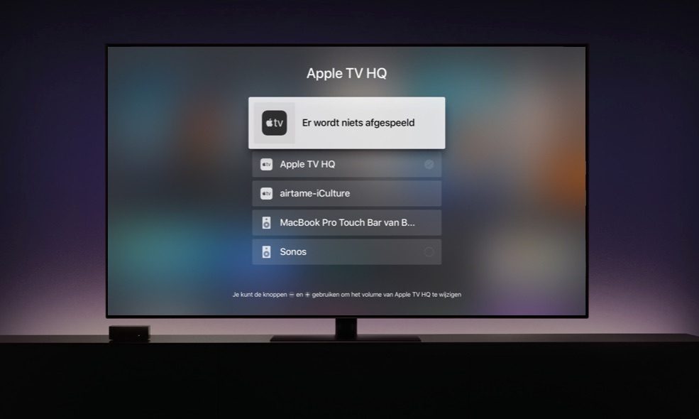 Apple TV speakers kiezen.