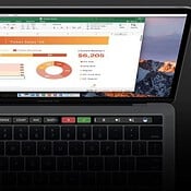 Microsoft Office Excel met Touch Bar.