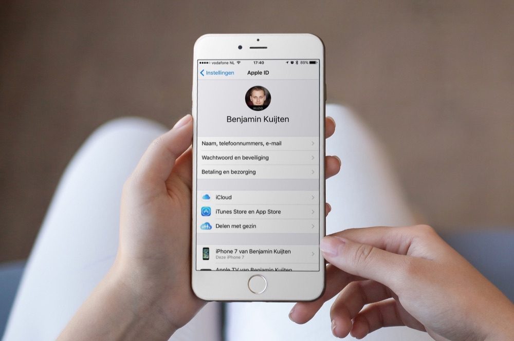 Apple ID en iCloud beheren via de iPhone.