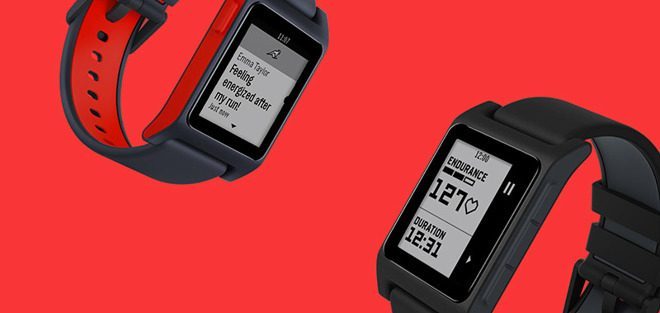 Pebble smartwatch zwart-rood