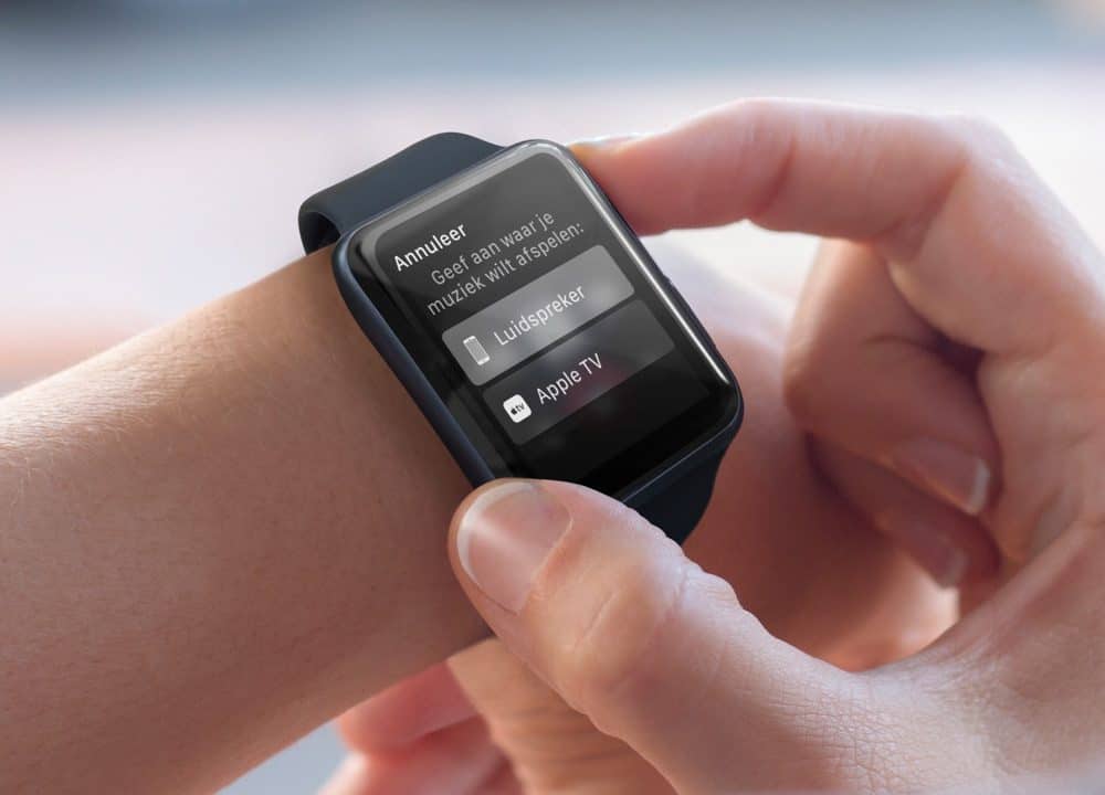 AirPlay op een Apple Watch.
