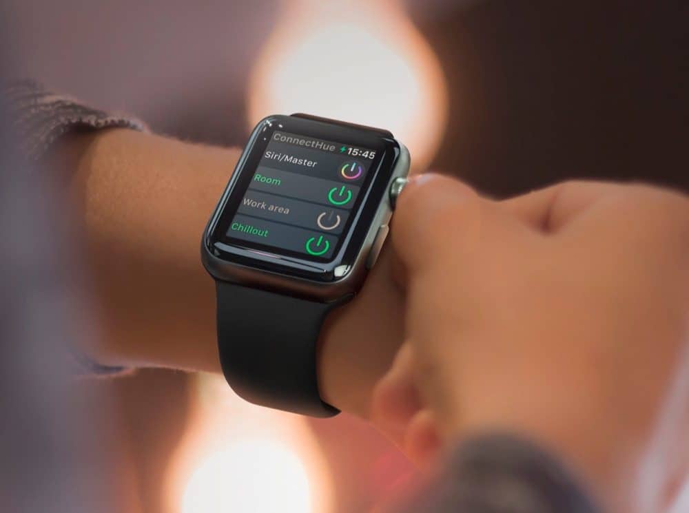 Verlichting regelen met iConnectHue voor Apple Watch.