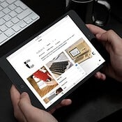 Instagram met mobiele site op de iPad.