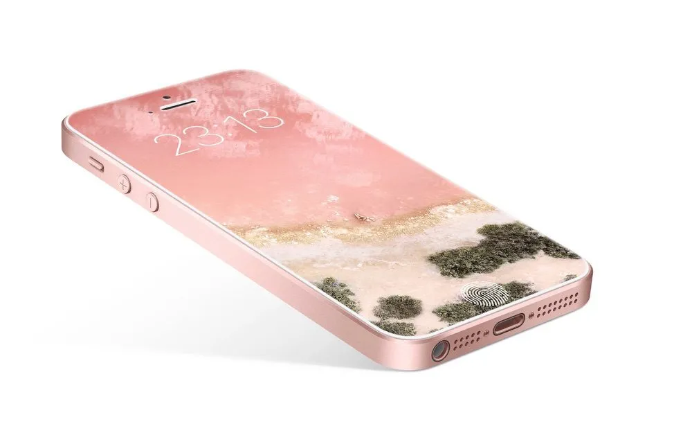 Concept van nieuwe iPhone SE toont volledig scherm