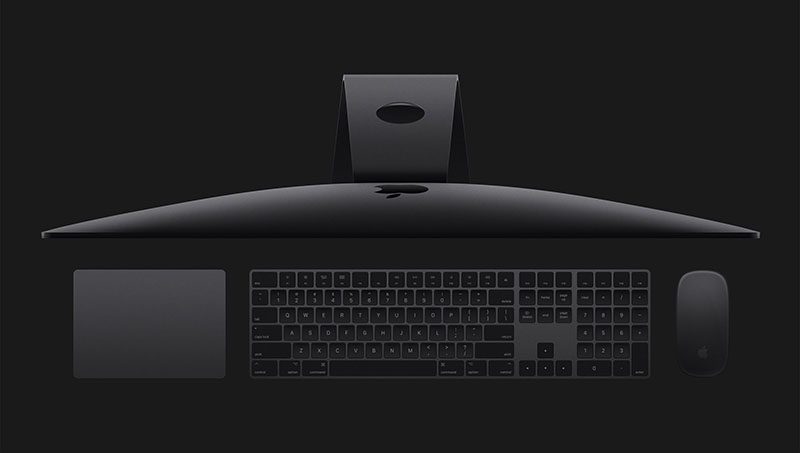 iMac Pro accessoires: Mac toetsenbord, trackpad en muis.