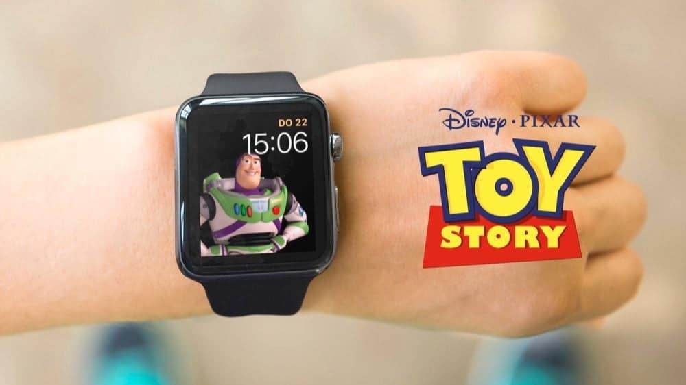 Toy Story met Buzz Lightyear op de Apple Watch.