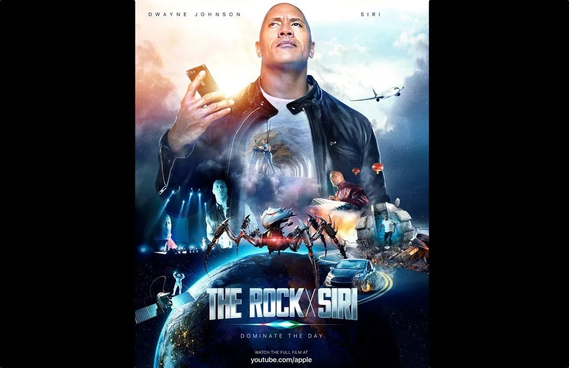 Bekijk dit Siri-filmpje met Dwayne ‘The Rock’ Johnson 