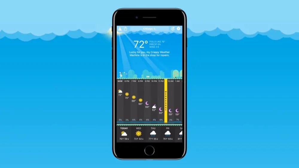 Nieuwe design van Carrot Weather geeft de weerapp nog meer persoonlijkheid