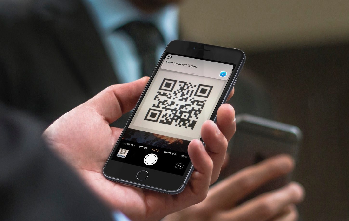 QR-code scannen op de iPhone.