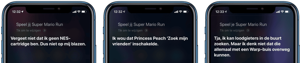 Siri met Super Mario Run.