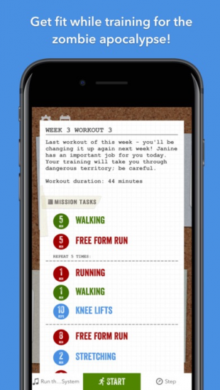 Zombies Run, 5K Training.