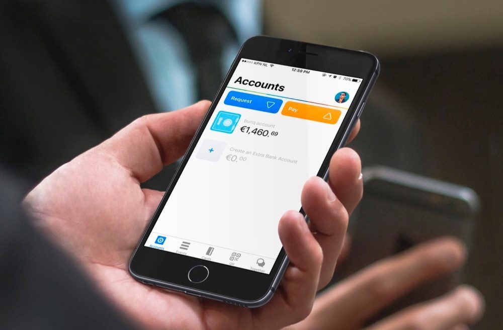 Vernieuwde bunq-app op iPhone.