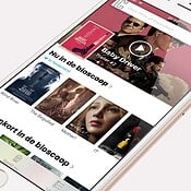 Startpagina van Cinemapp op de iPhone.
