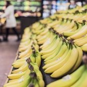 Supermarkt-apps met bananen