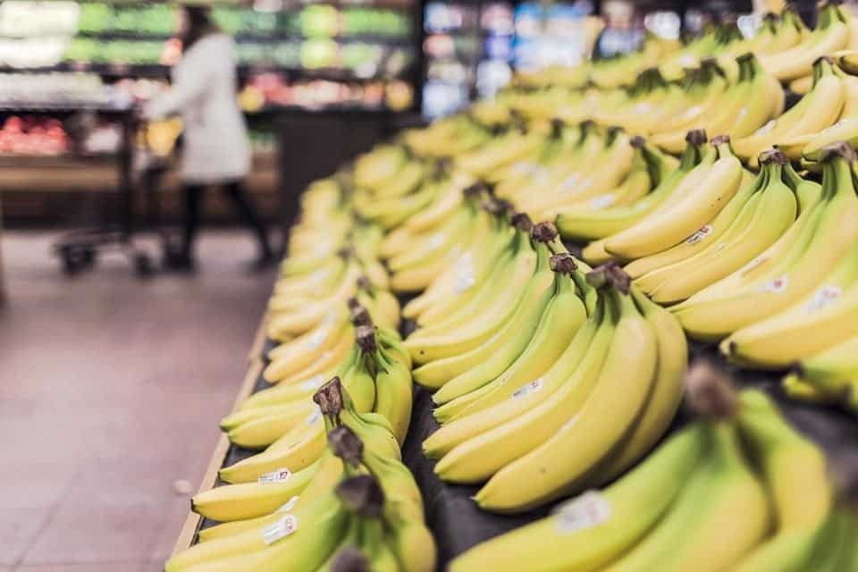 Supermarkt-apps met bananen