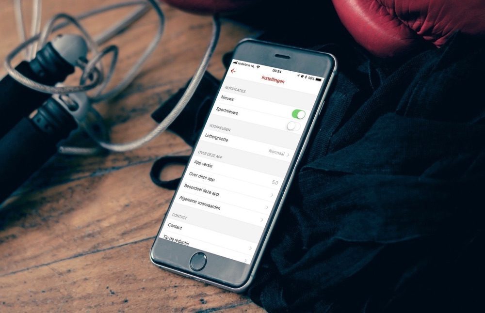 Pushbericht NOS-app instellen.