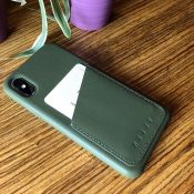 Mujjo iPhone X wallet case, achterkant