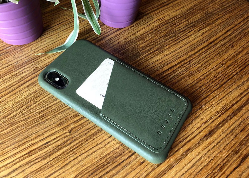 Allergie schoolbord mijn iCulture bekijkt: review Mujjo Leather Wallet Case voor iPhone X