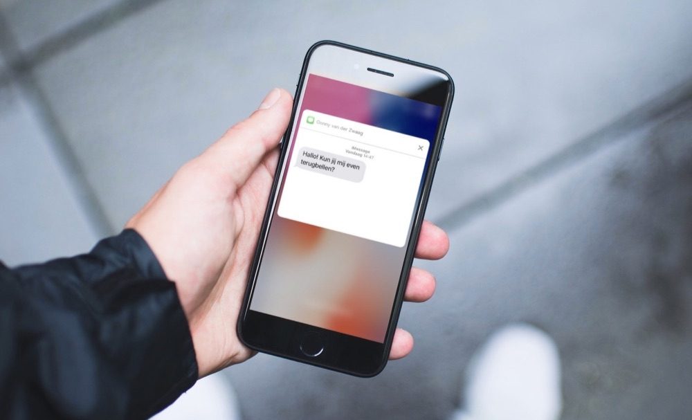 Quick Reply voor iMessage op het toegangsscherm.
