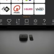 Radio-apps op Apple TV.