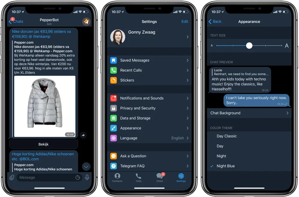 Telegram X: speciale Telegram-versie voor de iPhone X is vlotter en zuiniger