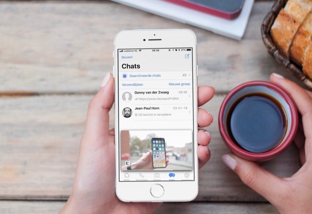 YouTube afspelen in WhatsApp.