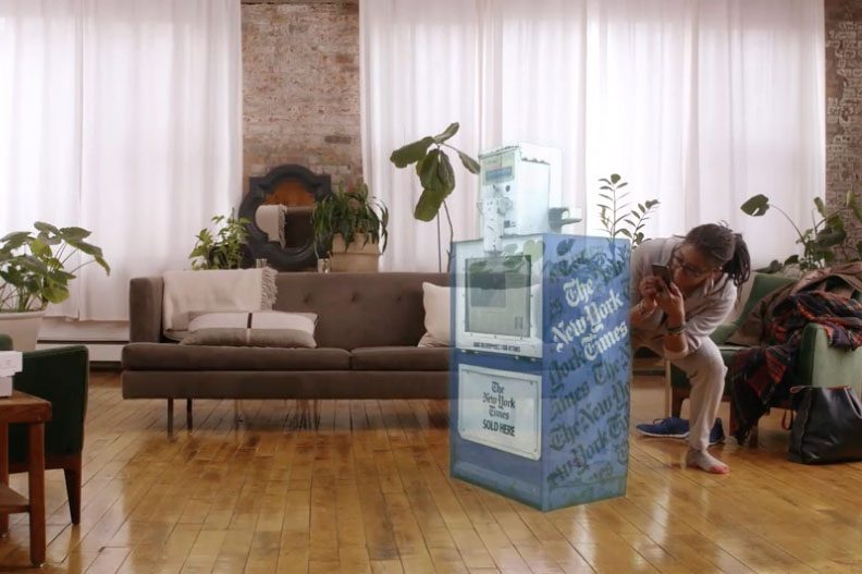 NYTimes-app met ARKit