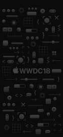 WWDC 2018 wallpaper iPhone X dark mode