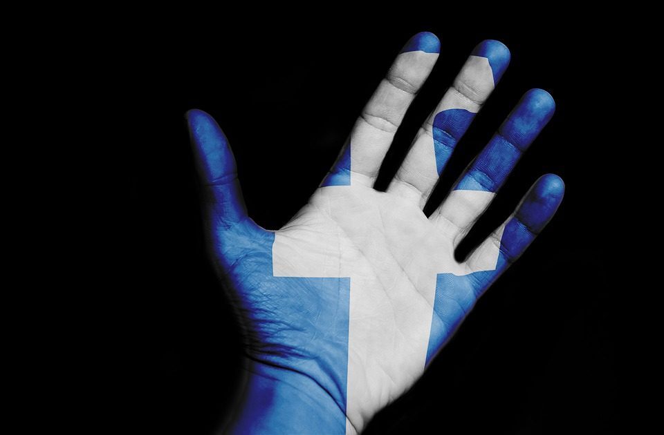 Facebook-hand