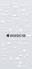 WWDC 2018 wallpaper iPhone X dark logo