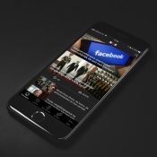 NOS met donker thema op de iPhone.