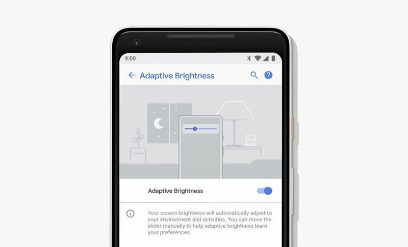 Android P Adaptive Brightness.