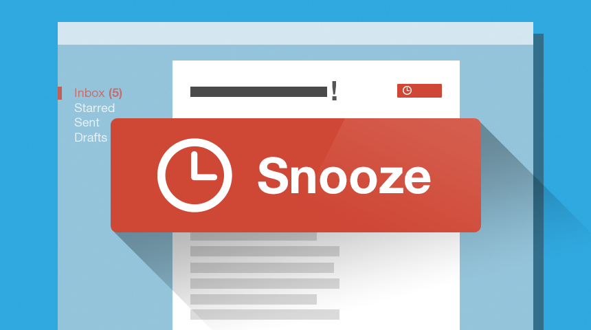 Gmail snooze functie