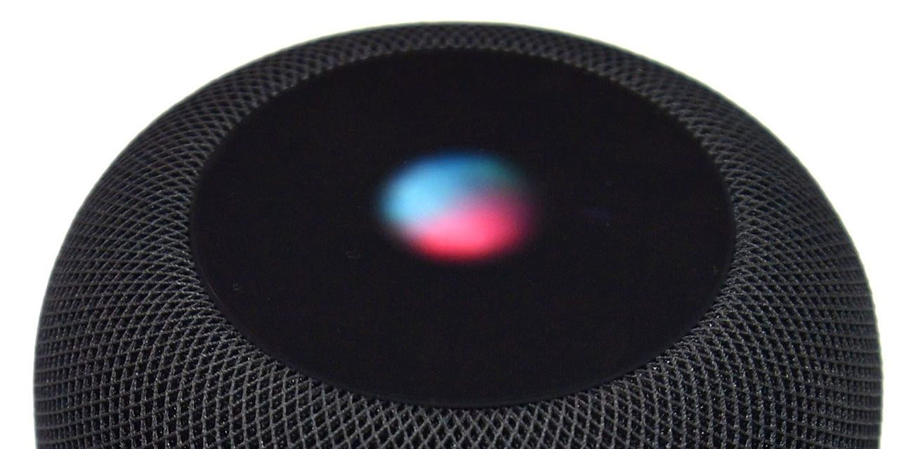 Bovenkant van de HomePod.