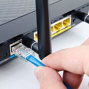 Router met kabel