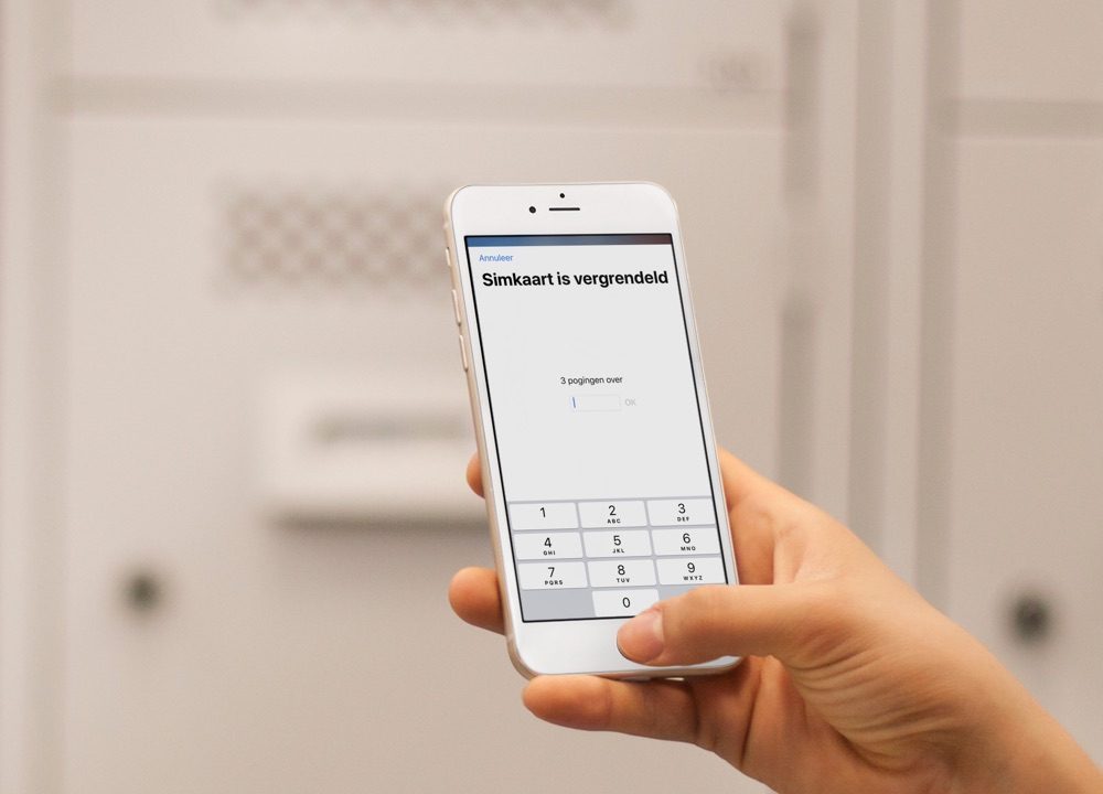 Simkaart vergrendeld in iOS 12.