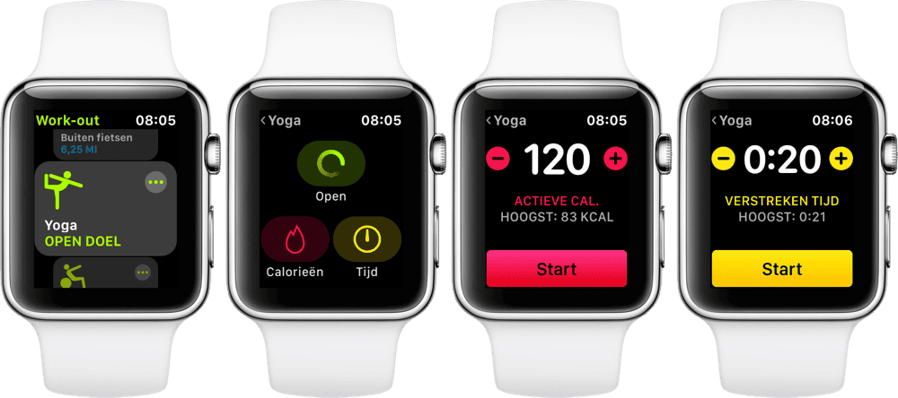 Yoga op Apple Watch