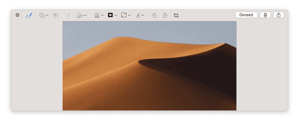 Screenshot macOS Mojave bewerken