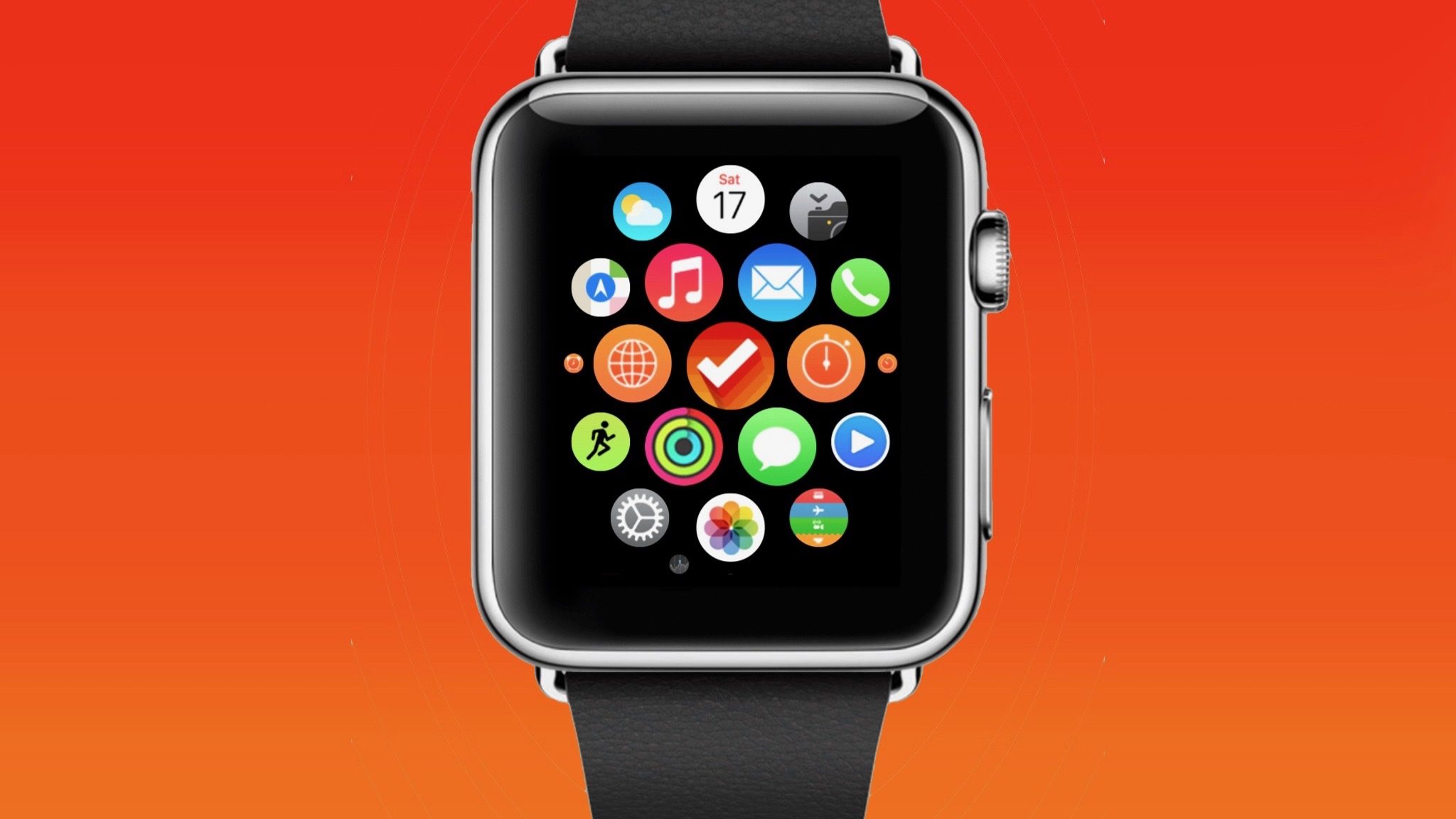 Clear op Apple Watch.
