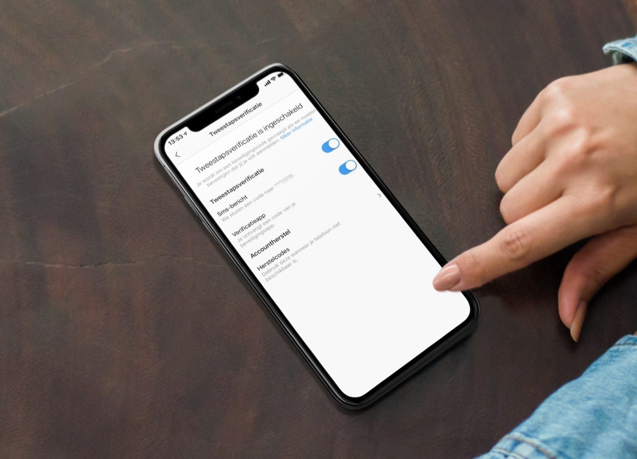 Instagram tweestapsverificatie.