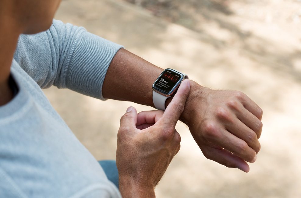 ECG op de Apple Watch Series 4.